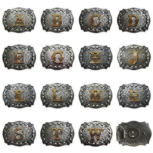 Western Cowboy Cowgirl Original Initial Letter Belt Buckle Stock In US
