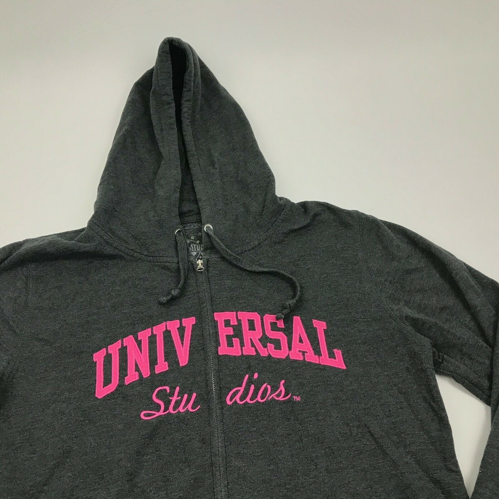 Universal Studios Hoodie Sweater Women's Size XL Extra Large Gray Full Zip Sweatshirts, Hoodies
