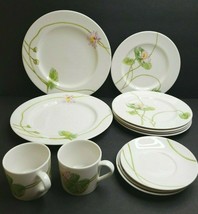 Royal Doulton Water Lily Dinner Salad Cup England Botanical Porcelain Set 12 LOT - $148.17