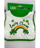 St Patrick’s Day Lucky Charm Super Soft Embroidered Baby Bib 0-12 Months - $12.55