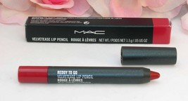 New MAC Velvetease Lip Pencil  Ready To Go .05 oz / 1.5 g Full Size Bright Red - $12.99