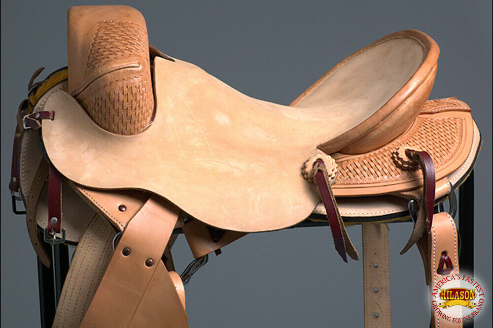 Horse Bronc Saddle Hilason Classic Series Rodeo American Leather U01BZ