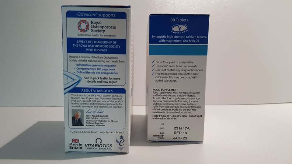 Osteocare Original Calcium, Magnesium, Vitamin D, Zinc 90 Tablets x