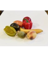 7 Pcs Artificial Fruits Assorted Fake Fruit Lifelike Realistic for Home ... - $26.00