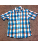 Boy&#39;s Wrangler Shirt Size XXL-18--Turquoise Plaid - $4.99