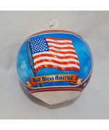 God Bless America Thread Ball Christmas Tree Ornament Holiday Eagle US F... - $9.99
