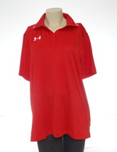 Under Armour Red Short Sleeve Polo Shirt Women&#39;s Extra Large XL NWT - $51.97