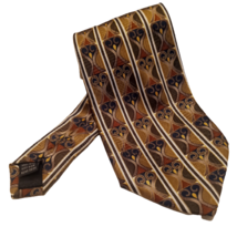 Men&#39;s Dress Suit Necktie by Amalfi Geometric Heart Pattern Multi Collare... - $9.55