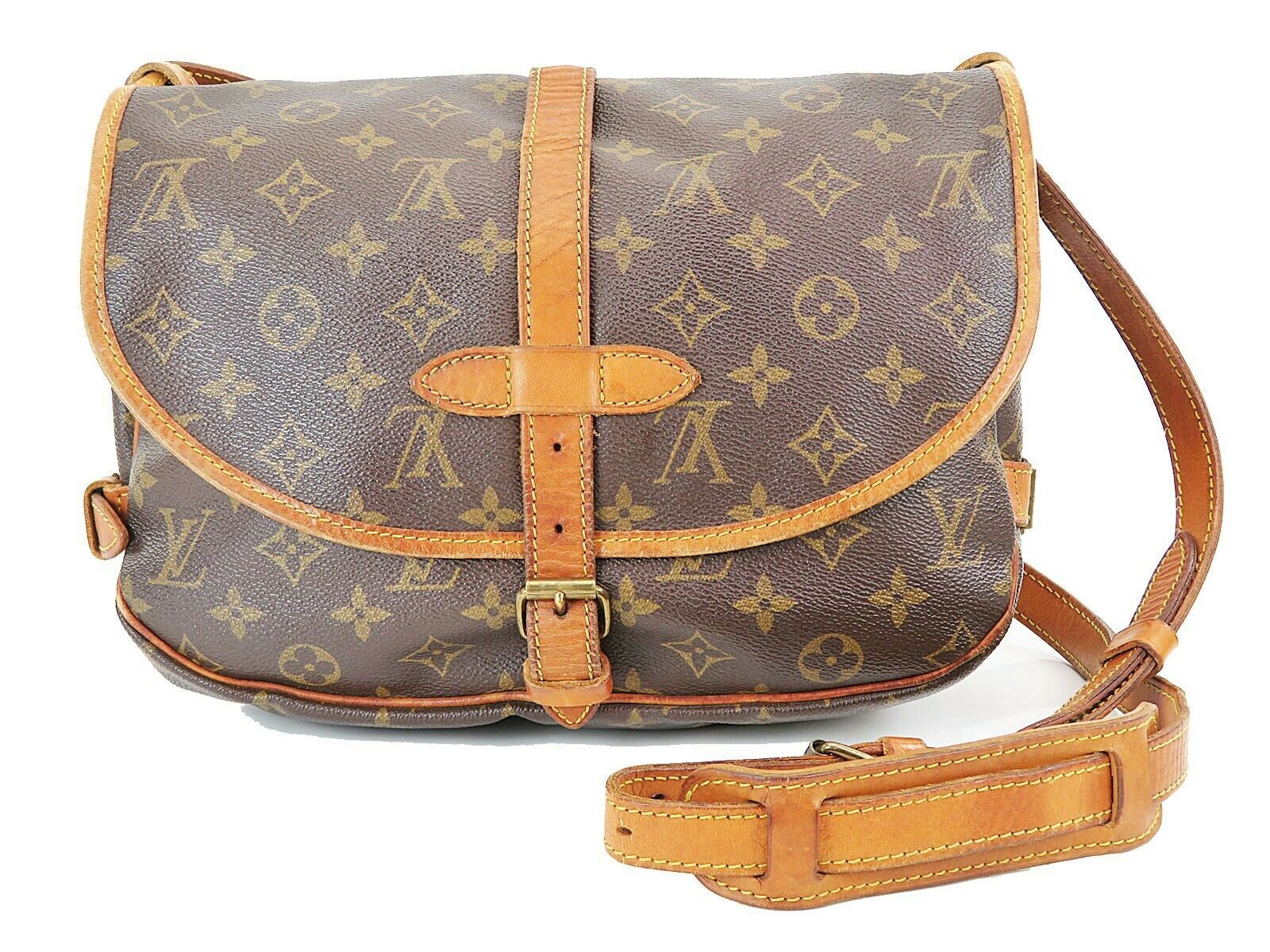 Authentic LOUIS VUITTON Saumur 30 Monogram Crossbody Shoulder Bag Purse #36607 - Women&#39;s Bags ...