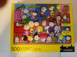 Peanuts 500 Piece Jigsaw Puzzle by Aquarius Lionel Lucy Charlie Brown 14X19 inch - $10.23