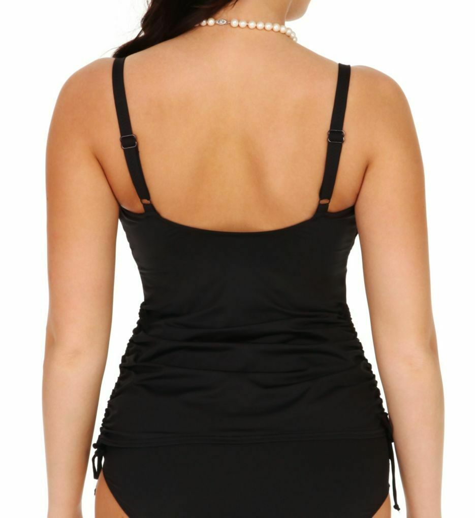 Fantasie Black Versailles Underwire Control Tankini Top, Us 38j, Uk 