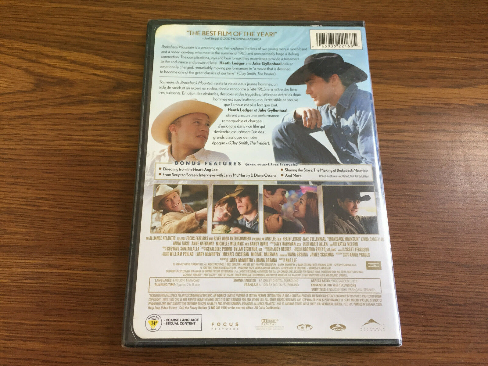 Brokeback Mountain DVD Heath Ledger Jake Gyllenhaal Anna Faris - DVDs ...