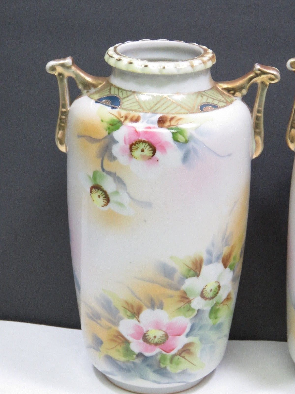 Pair Imperial Nippon Vases Hand Painted and 25 similar items