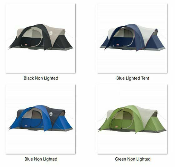 Elite Montana 8 Person Tent Hinged Door Multi-colored 16'L x 7'W x6' High-Center