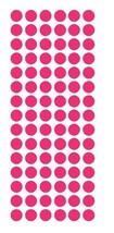 1/2" HOT PINK Round Vinyl Color Coded Inventory Label Dots Stickers USA MADE - $1.98+