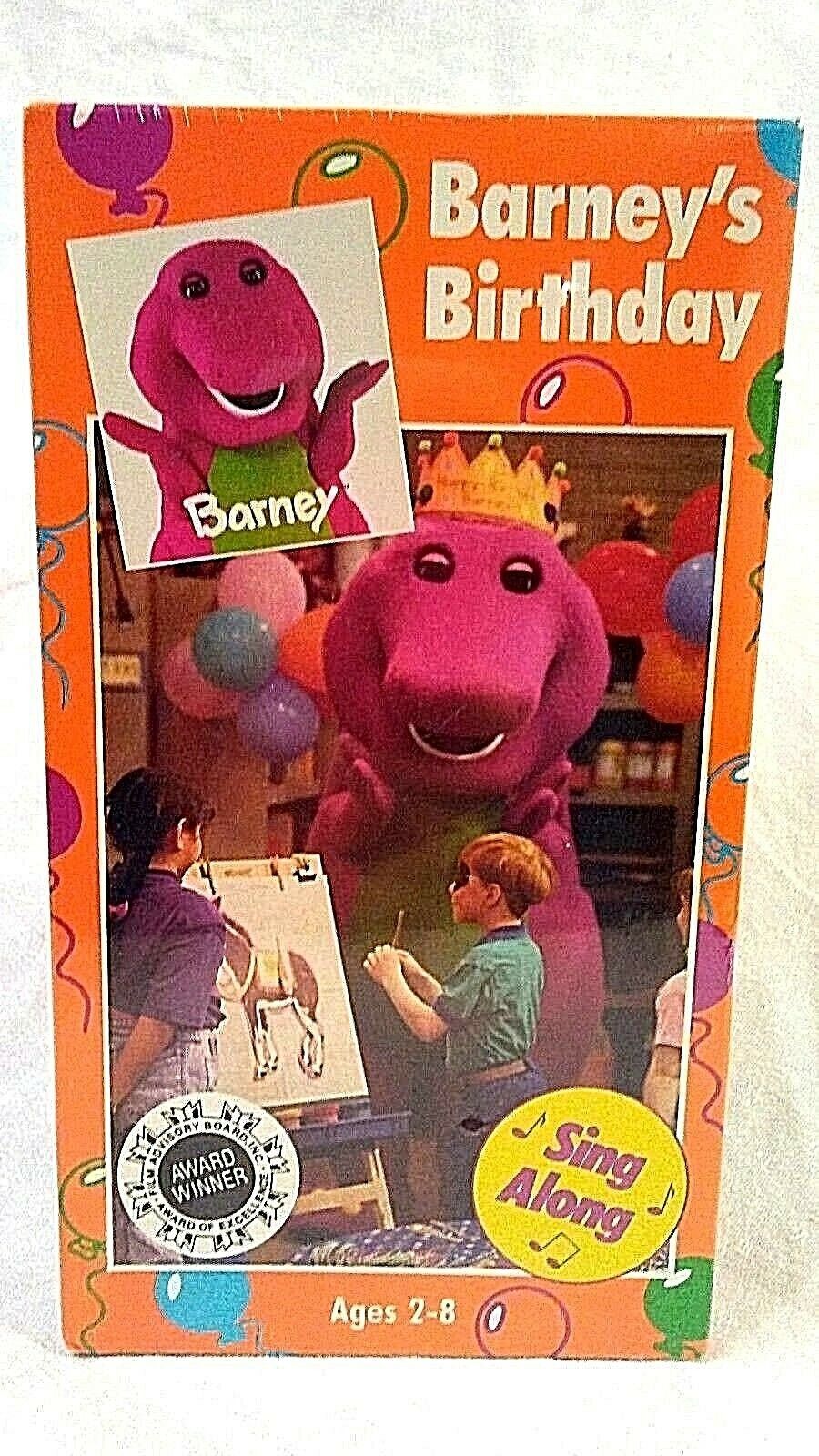Barney Purple Dinosaur Barney S Birthday Vhs Sing Along Oop | The Best ...