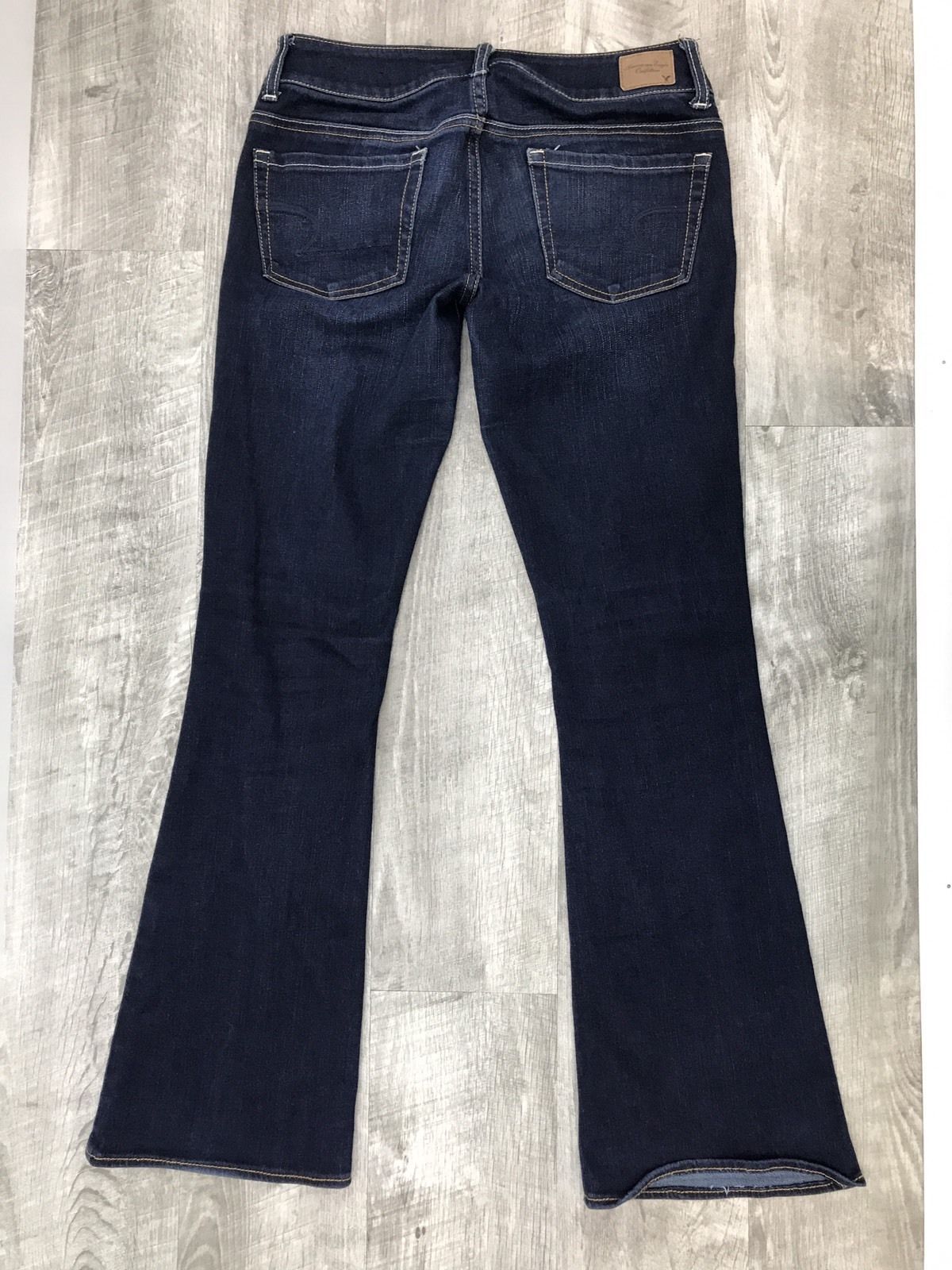 AMERICAN EAGLE Artist Super Stretch Boot Cut Low Rise Blue Jeans Womens ...