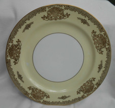 Noritake Mayfield 7280 Gold Floral Cream Dinner Plates 2 Vintage 10" Lot Cabinet - $59.39