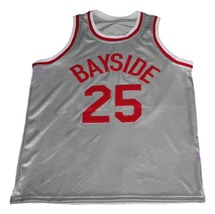 Zack Morris #25 Bayside Saved By The Bell New Basketball Jersey Grey Any Size image 4