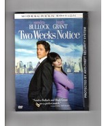 TWO WEEKS NOTICE DVD 2003 Widescreen Edition Sandra Bullock Hugh Grant S... - $5.47