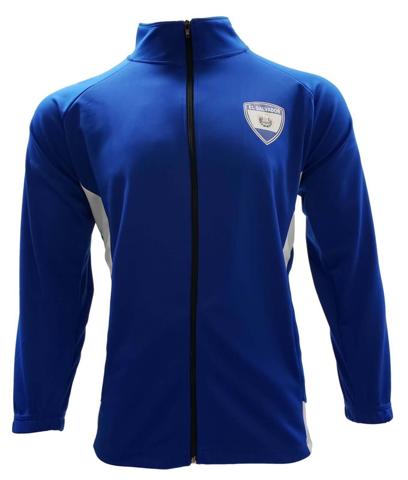 Men's Track Jacket El Salvador Color Blue/White - Activewear Jackets