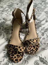 xappeal women’s leopard print heels size 8  - $49.50