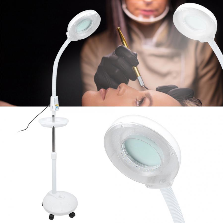 LED Facial Skin Care Lamp 5X LED Facial Magnifying Lamp Floor Magnifier