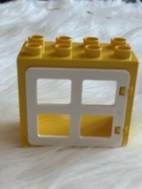 Lego DUPLO YELLOW /& BROWN BARN DOOR WINDOW PANE DOOR Building Block Frame