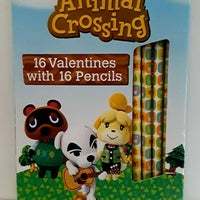 Primary image for Animal Crossing 16 valentines with 16 Pencils