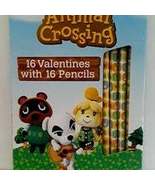 Animal Crossing 16 valentines with 16 Pencils - $9.99