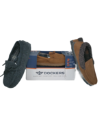 Lot of 3 Mens Slippers Dockers L 9.5-10.5 Dearfoams 1 Grey and 1 Tan M 9-10 - $59.99