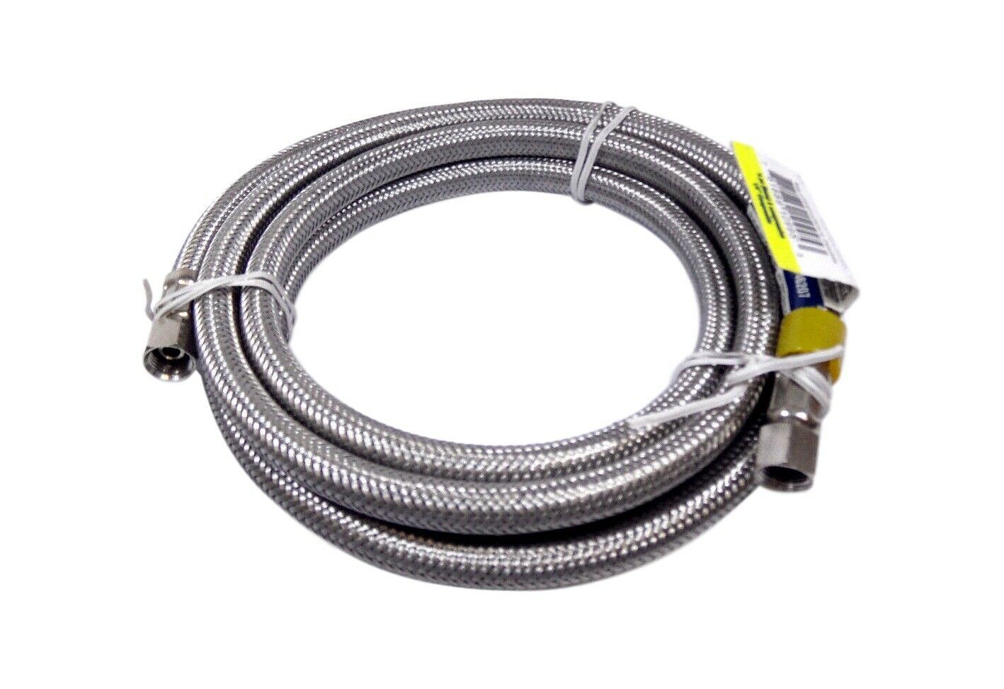 ProFlo PFX146207 Stainless Steel Ice Maker Hose 1/4" Comp x 1/4" Comp x 84" Everything Else
