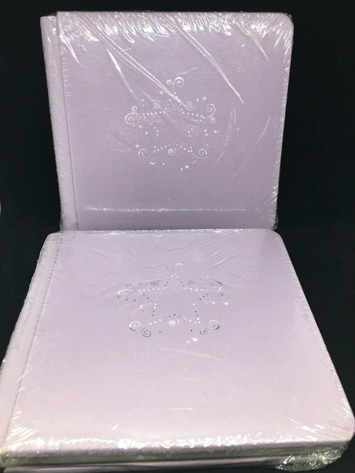 NIP LILAC with SILVER STAR Album with pages Creative Memories 7x7 PURPLE