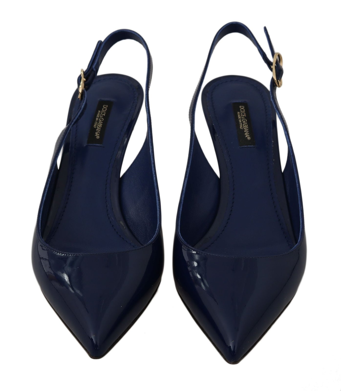 blue slingbacks