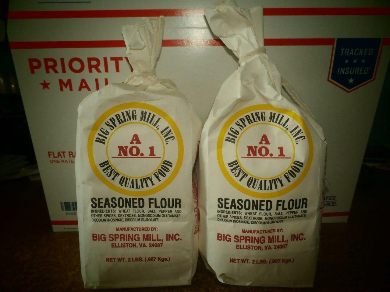 2 FRESH BIG SPRING MILL INC. A NO. 1 SEASONED FLOUR 2 LBS. EACH BAG