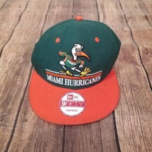 New Era Mens Hat Green Size OS One Size University of Miami Hurricanes Logo - $24.74