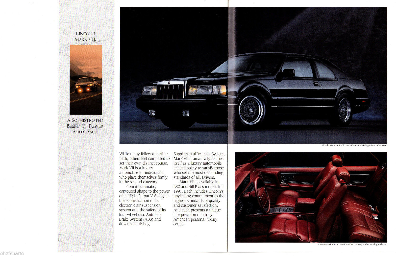 Auto Parts And Vehicles 1987 Lincoln Brochure Catalog