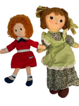 LOT 1970s 1980s Vintage Rag Doll Knickerbocker Annie Raggedy Ann Andy Eden Toys image 2