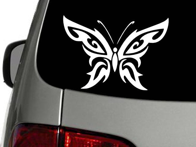 TRIBAL BUTTERFLY Vinyl Decal Car Wall Window Sticker CHOOSE SIZE COLOR