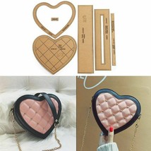 Heart Shaped Clutch Shoulder Bag Template Kraft Paper DIY Stencil Sewing... - $22.30