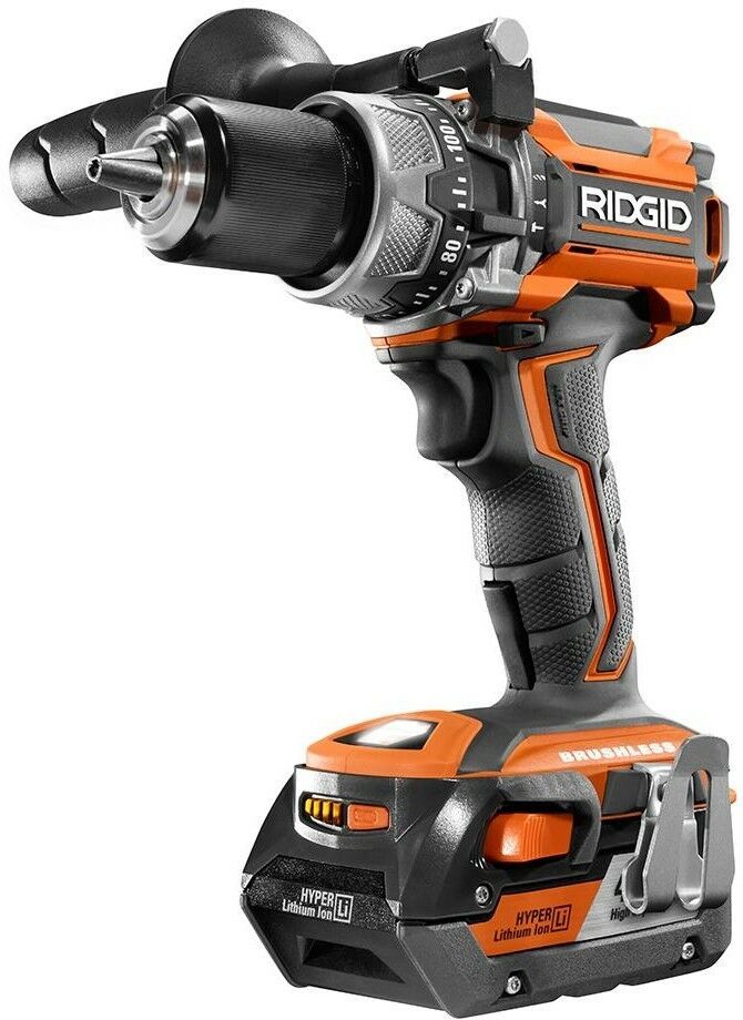 RIDGID Power Tool Combo Kit 18Volt LithiumIon Cordless Brushless (5