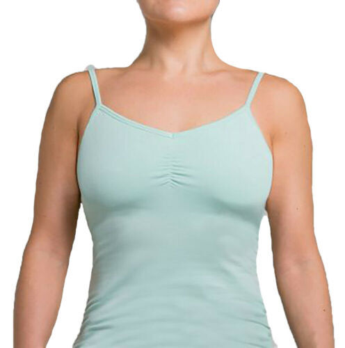 Tanya-B Women's Ballet Cami Yoga Sleeveless Shirt, Jade, Large