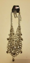 Paparazzi Short Necklace & Earring set (new) CHAMPION SILVER SET #6177 - $7.61
