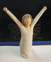Willow Tree &quot;Courage&quot; Angel Figurine Sculpture Metal Wings Demdaco S. Lo... - $11.56
