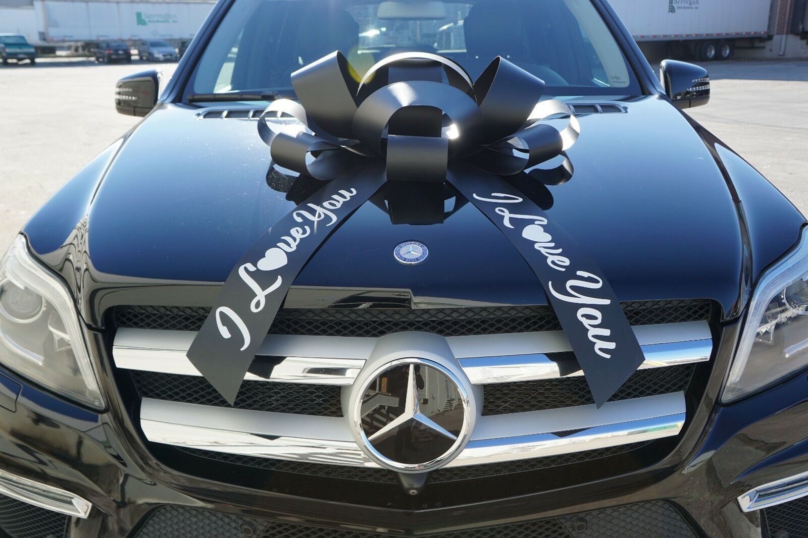 Giant Car Bow, Large Back Gift Bow, I love You Giant Car Bow, Large Back Gift Bow, I love You