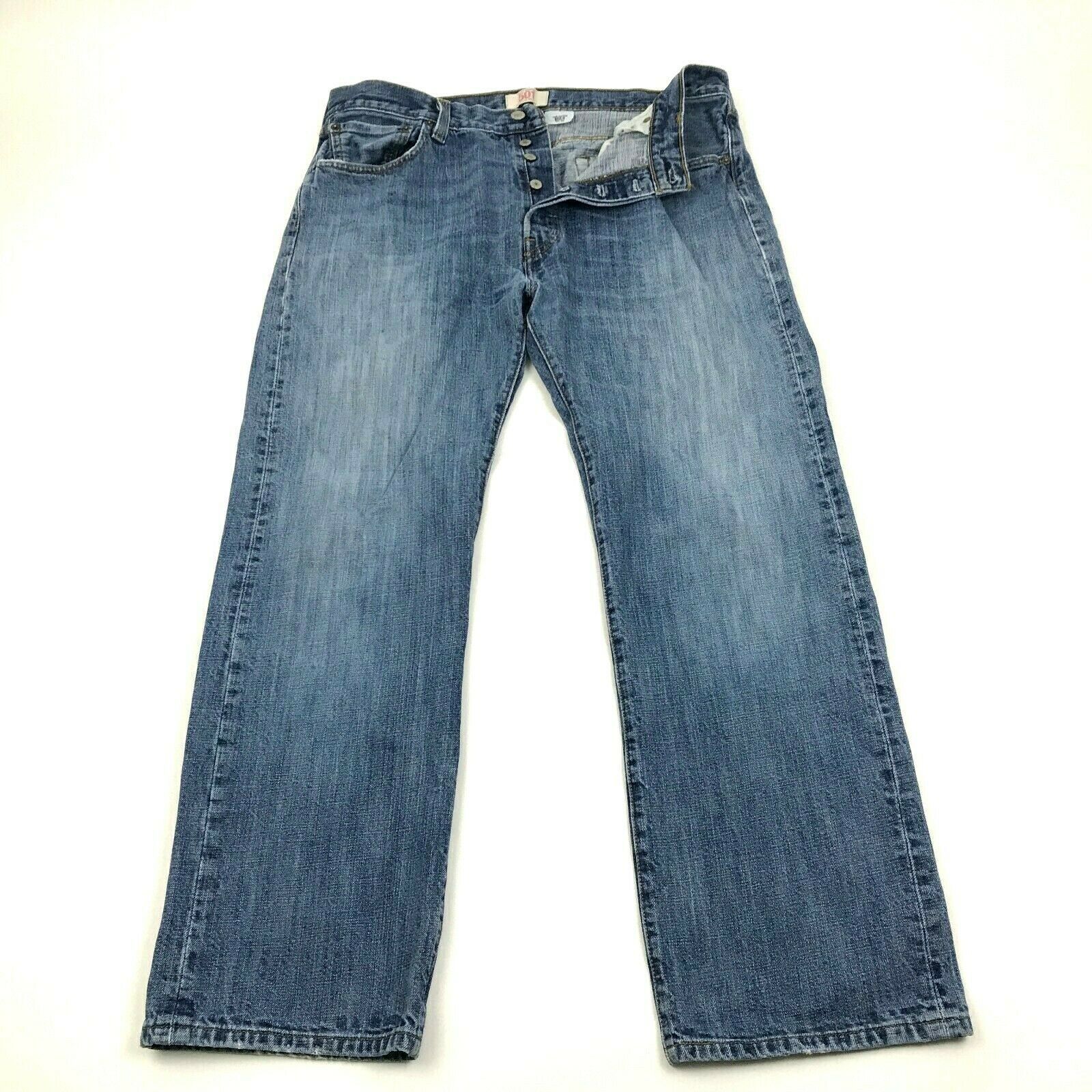 VINTAGE Levi's 501 Button Fly Jeans Size 36x30 Straight Fit Distressed ...