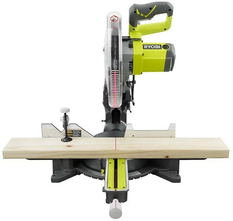 Ryobi Sliding Compound Miter Saw 12 in. 15 Amp Corded Spindle Lock