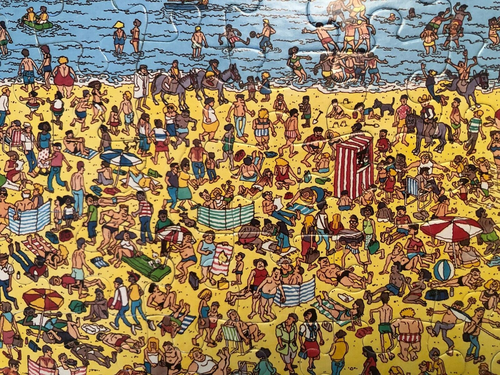 Where’s Wally 500 pieces Jigsaw Puzzle With Poster At the Beach complete 2011 