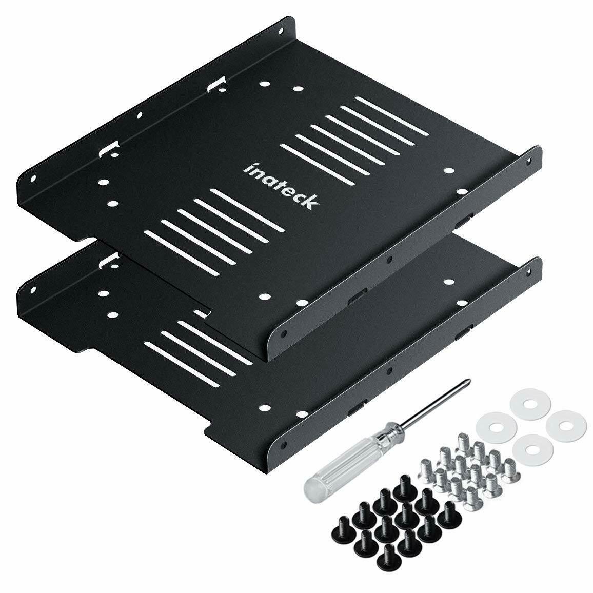 Inateck SSD Mounting Bracket 2.5 to 3.5 (2 PACK), SSD Mounting Kit ...