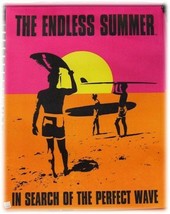 Endless Summer Surfer on the Beach with Sunset Canvas - $20.00